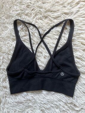 Lululemon Seamlessly Plunge Bra
Heathered Black